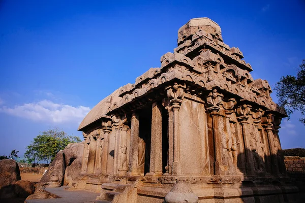 Une des merveilles architecturales antiques des rois Pallava dans — Photo