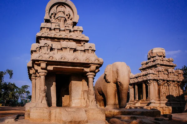 Una de las antiguas maravillas arquitectónicas de los reyes de Pallava en —  Fotos de Stock