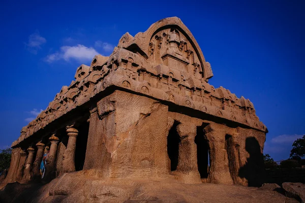 Une des merveilles architecturales antiques des rois Pallava dans — Photo