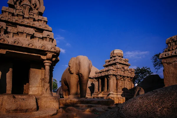 Una de las antiguas maravillas arquitectónicas de los reyes de Pallava en —  Fotos de Stock