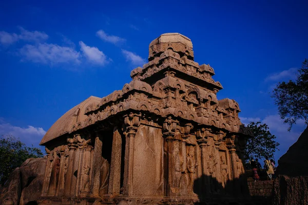 Une des merveilles architecturales antiques des rois Pallava dans — Photo