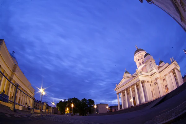 La cattedrale di Helsinki si trova in una piazza del Senato nel centro di Helsinki . — Foto Stock