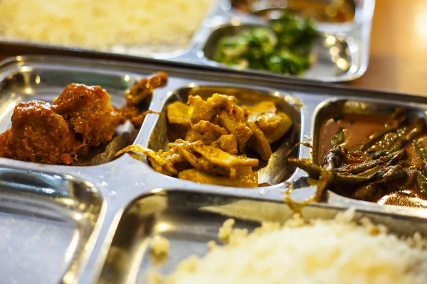 Fresh Indian Thali — Stock Photo, Image