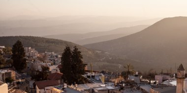 Antik hasid, Ortodox Yahudi Safed'ın eski şehir içinde tipik viev