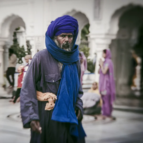 축제 디 왈 리 기간 동안 황금 사원에서 시크교 순례자 — 스톡 사진