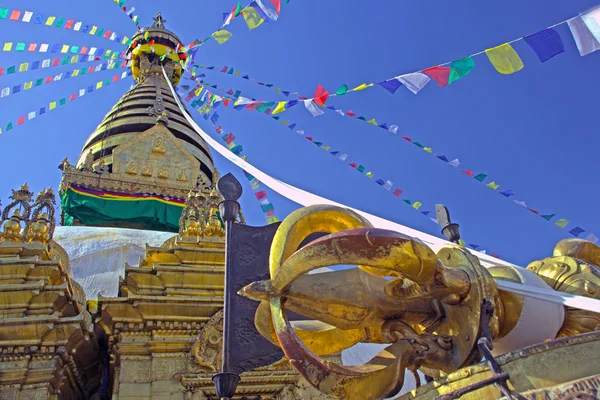 Ступа Swayambhunath, прийняті в столиці Непалу, Катманду — стокове фото