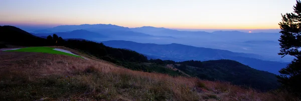 Photo of the beautiful mountains on the sky background, Macedoni — Stock Photo, Image