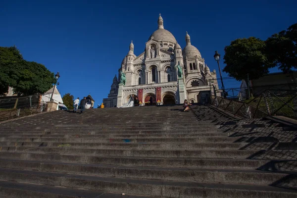 Paris October 2016 Sacre Coeur Basilica Winter Time March 2010 — Stock Photo, Image