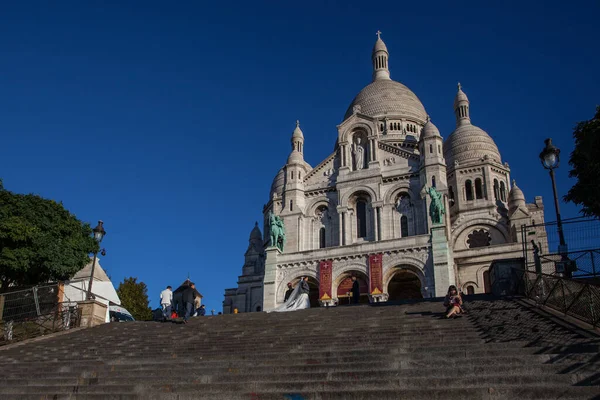 Paris October 2016 Sacre Coeur Basilica Winter Time March 2010 — Stock Photo, Image