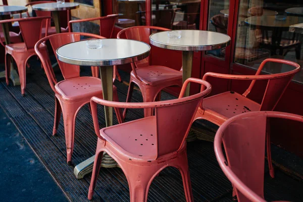 Summer Street Cafe Tables — Stock Photo, Image