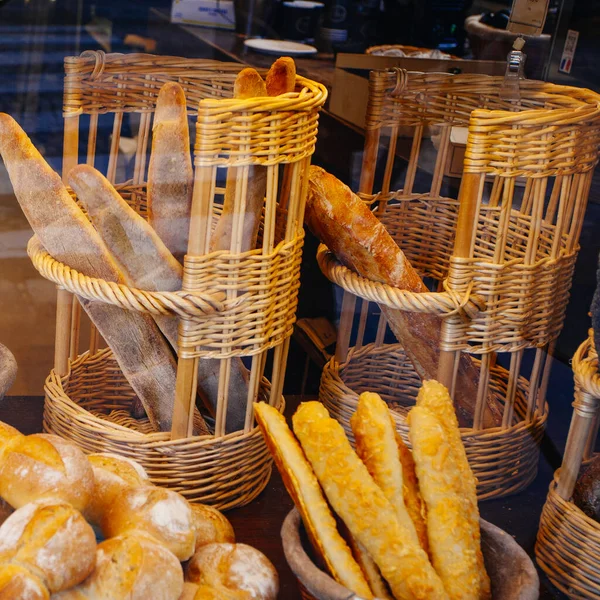 Some Bread French Bakery Shop — Stock Photo, Image