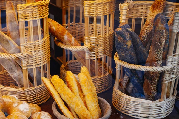 Some Bread French Bakery Shop — Stock Photo, Image