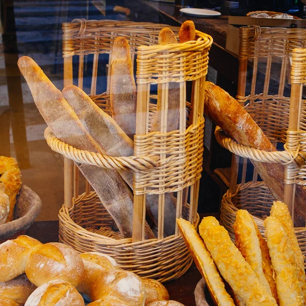 Some Bread French Bakery Shop — Stock Photo, Image