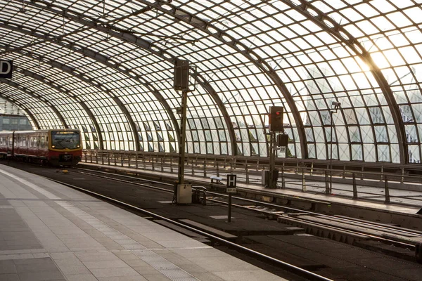 Κεντρικός Σιδηροδρομικός Σταθμός Βερολίνου Hauptbahnhof — Φωτογραφία Αρχείου