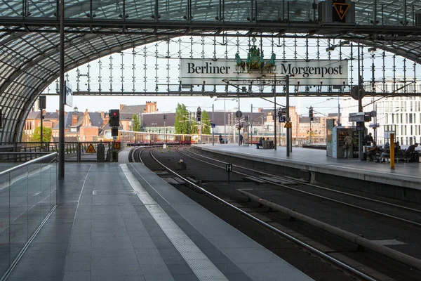 Berlin Almanya Mayıs 2015 Berlin Tren Istasyonu Hauptbahnhof Mayıs 2015 — Stok fotoğraf