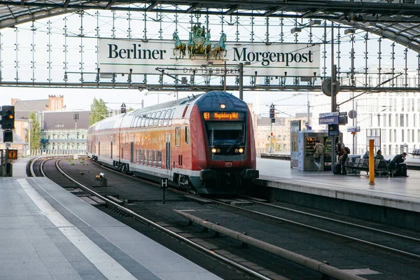 Berlin Deutschland Mai 2015 Berliner Hauptbahnhof Mai 2015 Berlin Deutschland — Stockfoto