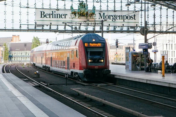 Berlino Germania Maggio 2015 Stazione Centrale Berlino Hauptbahnhof Maggio 2015 — Foto Stock