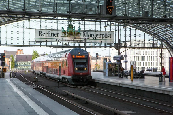 Berlin Almanya Mayıs 2015 Berlin Tren Istasyonu Hauptbahnhof Mayıs 2015 — Stok fotoğraf