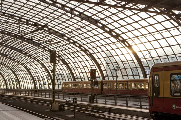 Berlin Niemcy Maja 2015 Główny Dworzec Kolejowy Berlinie Hauptbahnhof Maja — Zdjęcie stockowe