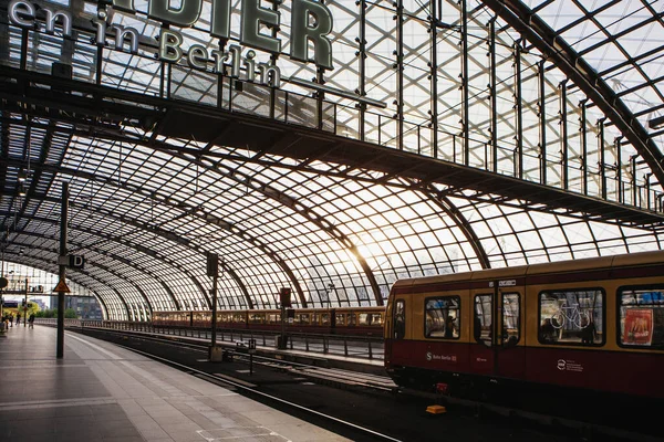 Berlin Tyskland Maj 2015 Berlin Tågstation Hauptbahnhof Den Maj 2015 — Stockfoto