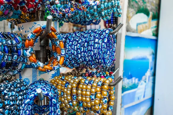 Evil Eye Bead Protection Amulet Shop Market One Most Popular — Stock Photo, Image