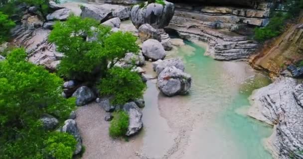 フランスのアルプスの滝 — ストック動画