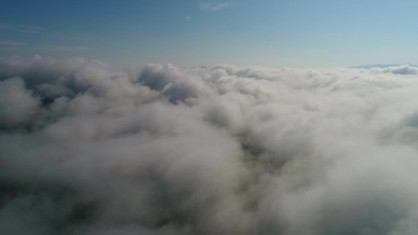 Cielo Sobre Las Montañas Cárpatas Ucrania Tomado Con Dron — Vídeo de stock