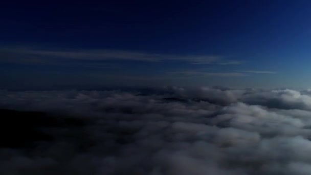 Cielo Sobre Las Montañas Cárpatas Ucrania Tomado Con Dron — Vídeos de Stock