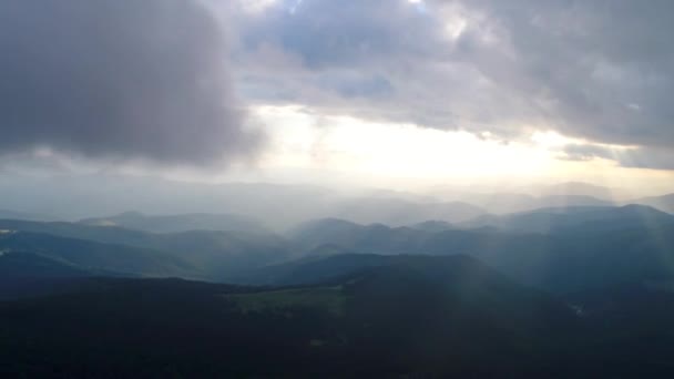 Geweldige Zonsondergang Karpaten Bergen Pip Ivan Berg — Stockvideo