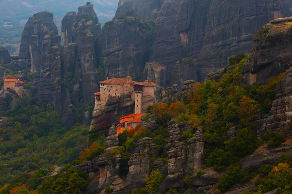 Prachtig Landschap Van Kloosters Rotsen Van Meteora Griekenland — Stockfoto