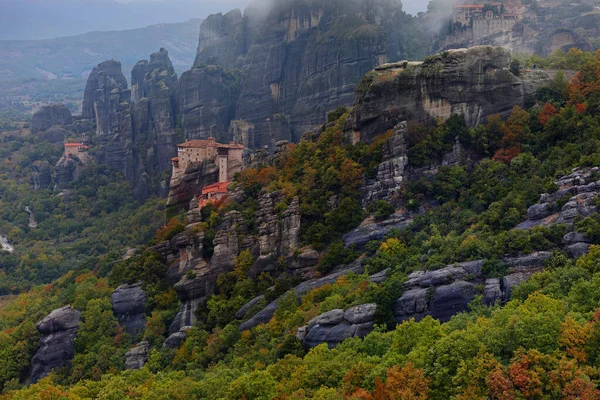 Beautiful Landscape Monasteries Rocks Meteora Greece — Stock Photo, Image