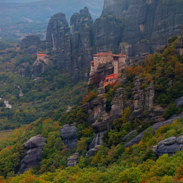 Prachtig Landschap Van Kloosters Rotsen Van Meteora Griekenland — Stockfoto