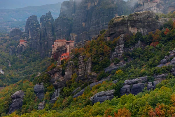 Krásná Krajina Klášterů Skal Meteory Řecko — Stock fotografie