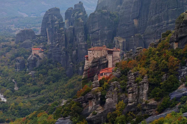 Prachtig Landschap Van Kloosters Rotsen Van Meteora Griekenland — Stockfoto