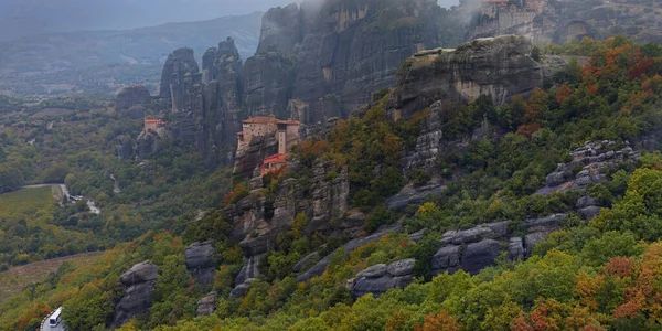 Beautiful Landscape Monasteries Rocks Meteora Greece — Stock Photo, Image