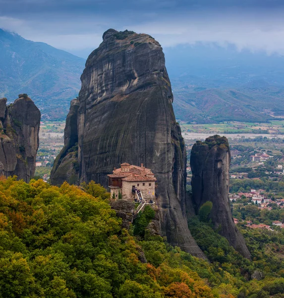 Prachtig Landschap Van Kloosters Rotsen Van Meteora Griekenland — Stockfoto