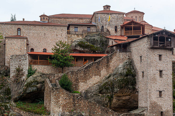 Beautiful landscape of monasteries and rocks of Meteora, Greece