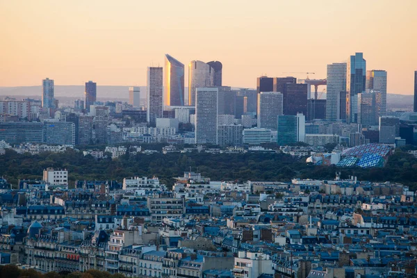 Parigi Francia Ottobre 2015 Vista Sul Tramonto Dalla Torre Eiffel — Foto Stock