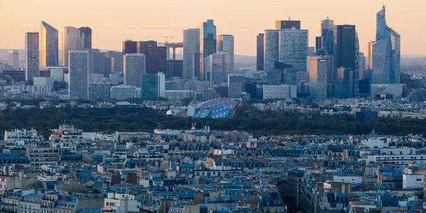 París Francia Octubre 2015 Vista Del Atardecer Desde Torre Eiffel — Foto de Stock