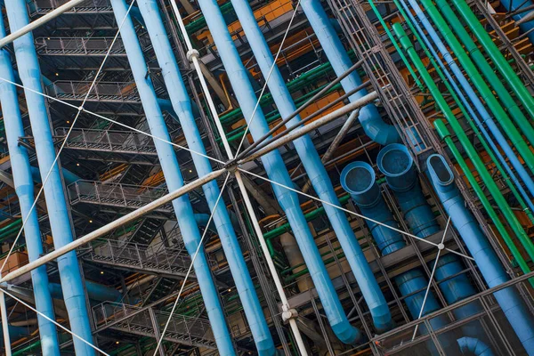 París Francia Octubre 2016 Fachada Del Centro Georges Pompidou Centro —  Fotos de Stock