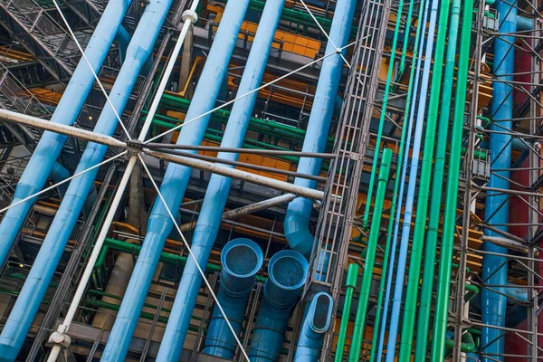 París Francia Octubre 2016 Fachada Del Centro Georges Pompidou Centro —  Fotos de Stock