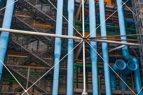 Paris Frankrike Oktober 2016 Fasad Centrum Georges Pompidou Centre Georges — Stockfoto