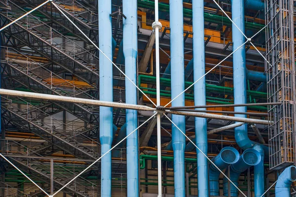 Paris Frankrike Oktober 2016 Fasad Centrum Georges Pompidou Centre Georges — Stockfoto