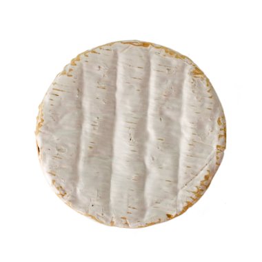 Delicios Camembert peyniri, beyaz üzerine izolasyon.