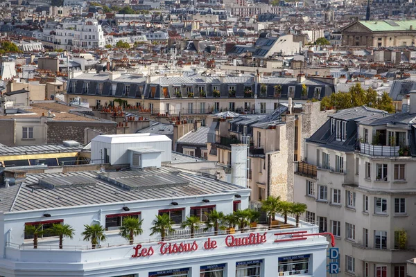 Paris Francja Października 2016 Montmartrze Ludzie Patrzą Miasto Platformy Badawczej — Zdjęcie stockowe