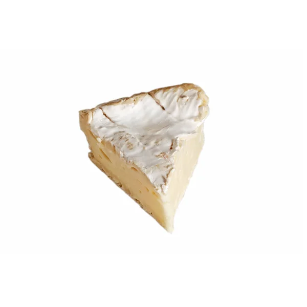 Delicios Camembert Сыр Изоляция Белом — стоковое фото