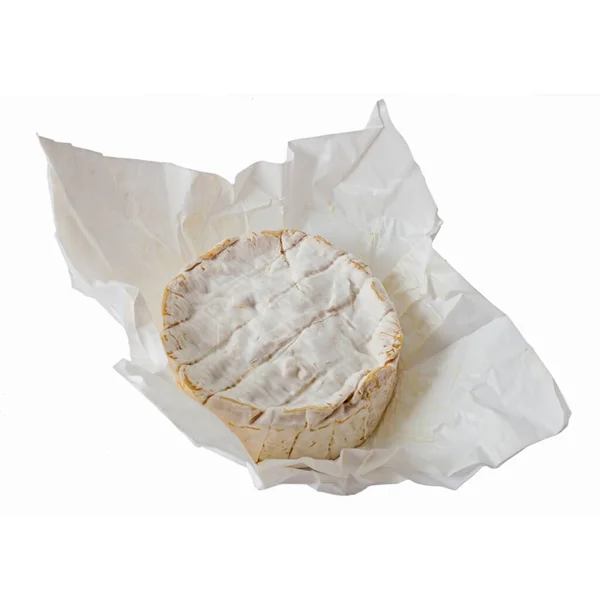 Delicios Camembert Fromage Isolement Sur Blanc — Photo