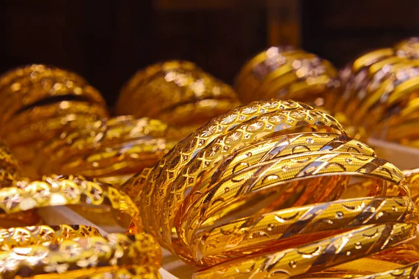Turkish Golden Jewelry Store Istanbul — Stock Photo, Image