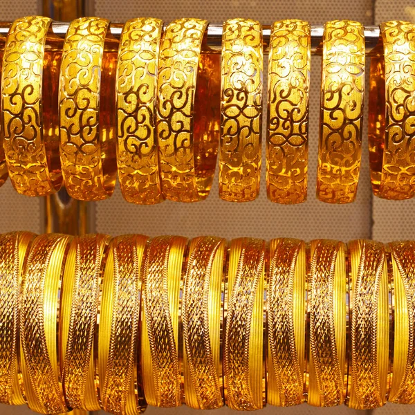 Turkish Golden Jewelry Store Istanbul — Stock Photo, Image