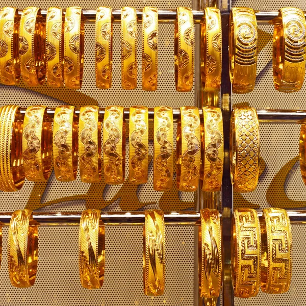Tyrkiske Gyldne Smykker Butik Istanbul - Stock-foto